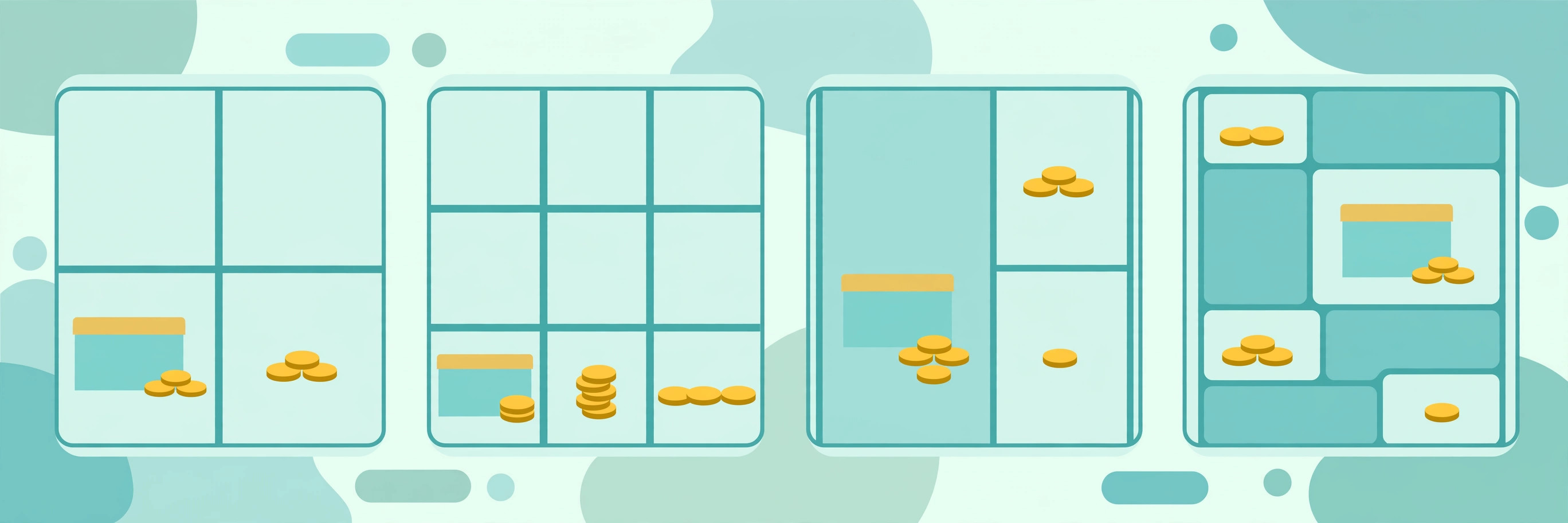 Side-by-side comparison of CSS grid and flexbox layouts