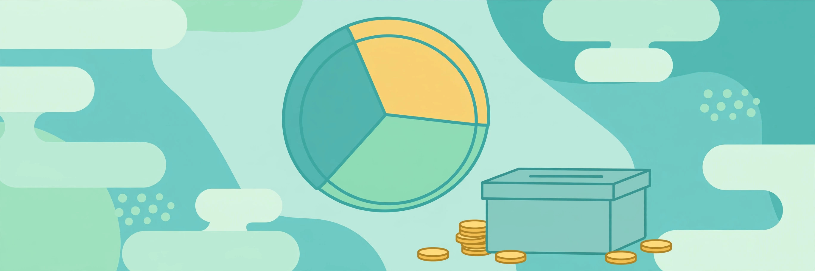 A token split into three colored segments on a dark background